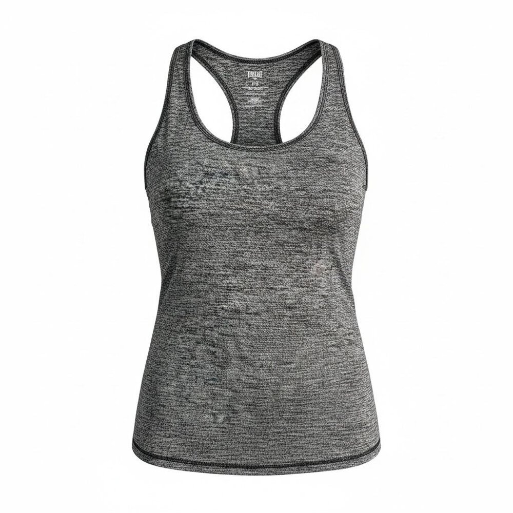 Everlast Womens Heather Gray Racerback Tank Top Small Athletic Gym Sport